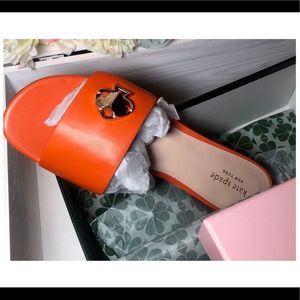 Kate Spade Orange Heeled Sandals